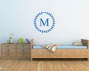 Wreath Customized Name Vinyl Decal For Nursery